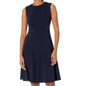 Tommy Hilfiger Fit and Flare Dress Navy